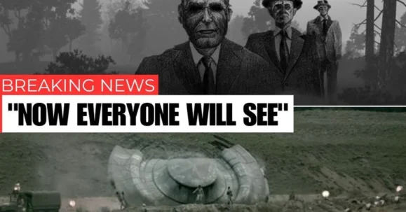Shocking: Men in black collect alien corpses after UFO collision event
